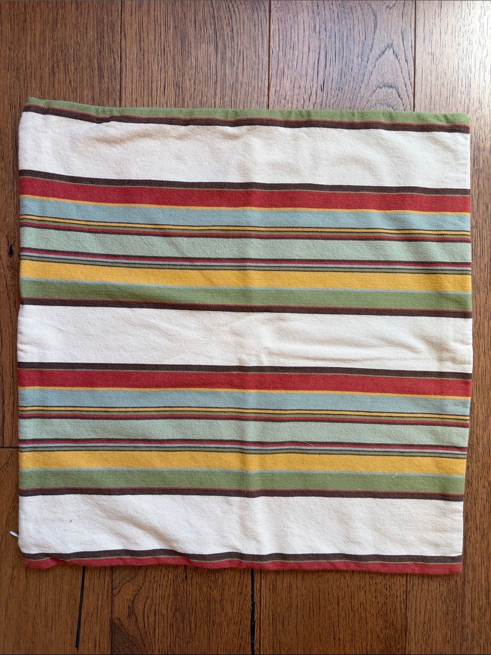 Pottery Barn Large 24 x 24" Pillow Cover in Ranch Striped Woven Cotton Twill